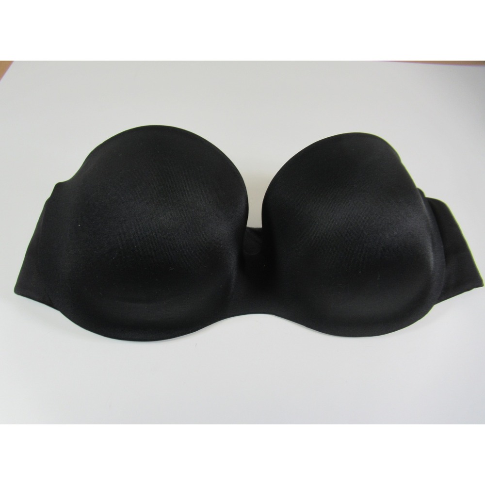 Warners Strapless This Is Not A Bra 34B Black Cushioned Underwire rg7791a